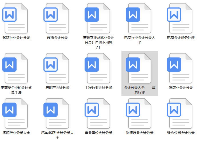找到了找到了！各行业账务处理，跳槽哪个行业做会计都不怕了