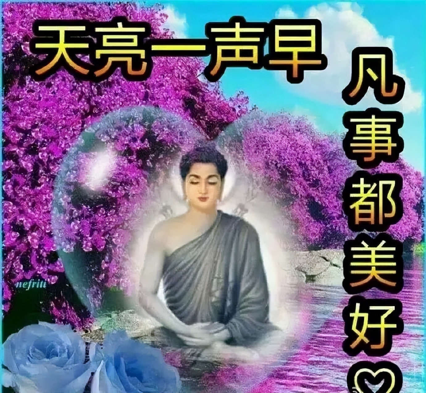 微信精选唯美早上好祝福图片大全 天亮一声早、凡事都美好图片