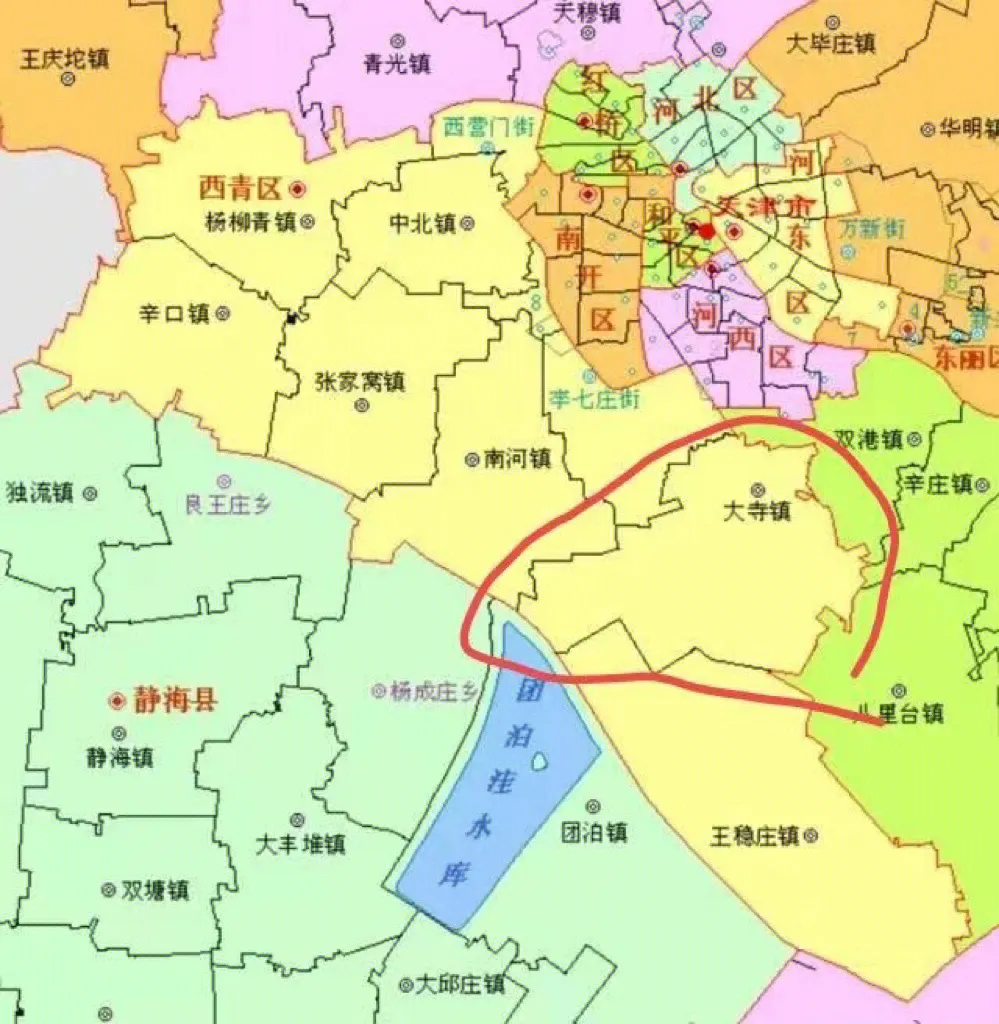 天津北辰区青光镇地图图片