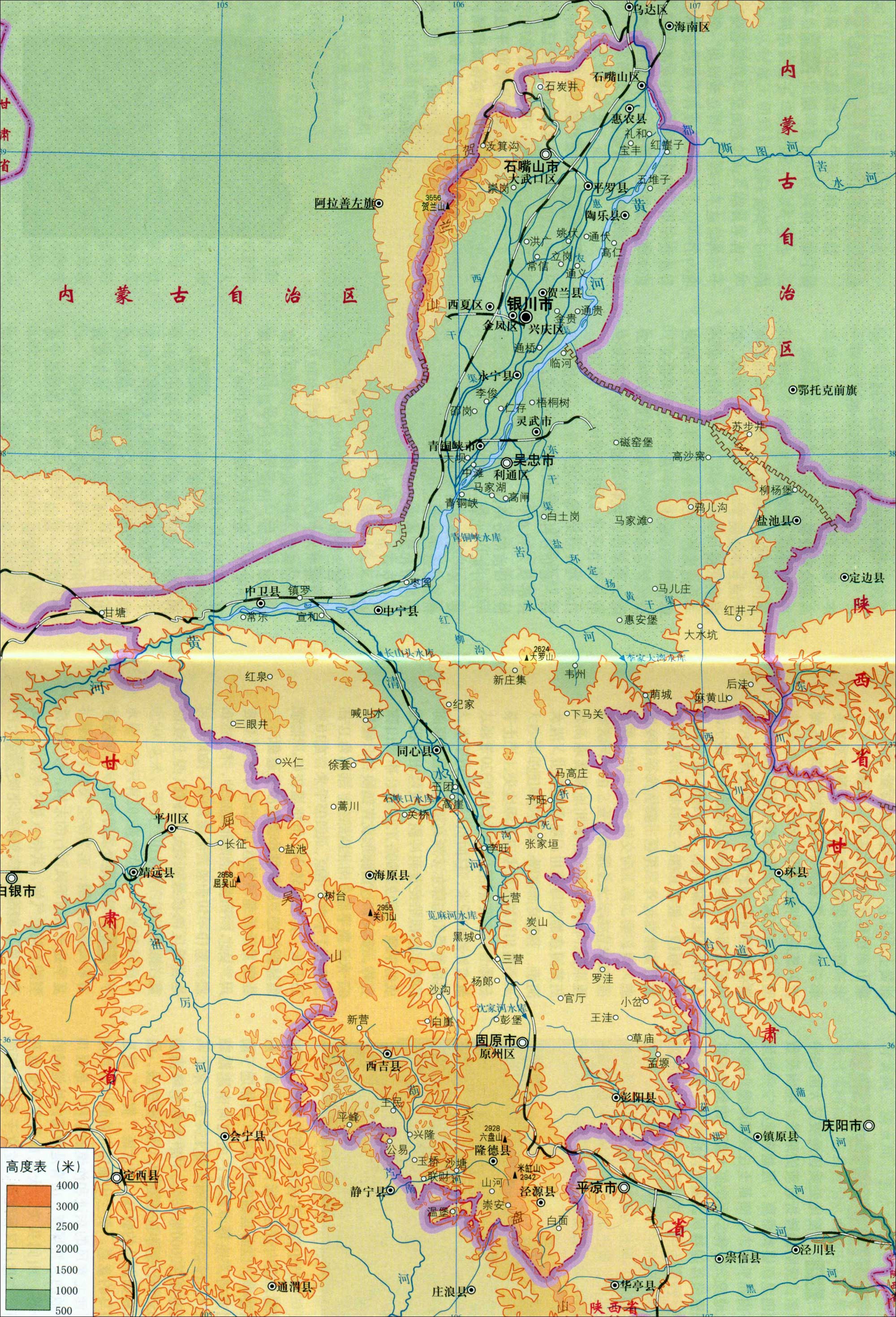 黄河流域图,黄河流域图清晰大图