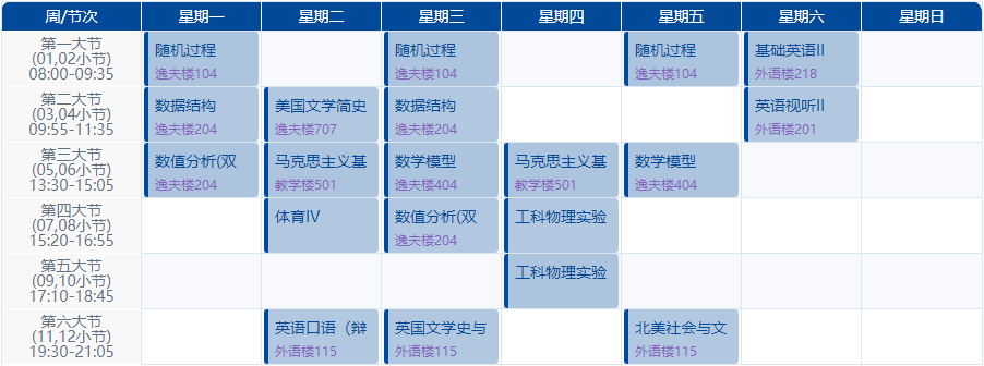 北京高校“超忙”课表曝光！早八晚九，一周40多个课时！网友：不愧是名校！