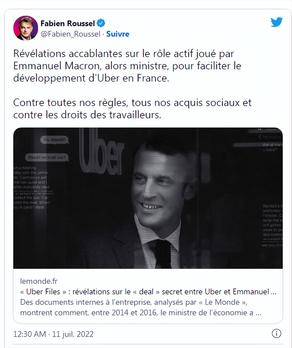 法国也要跟风大选?Uber
