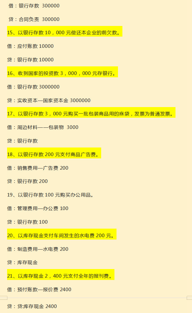 新手会计上岗必备：100个会计分录实操案例分享，收藏备用