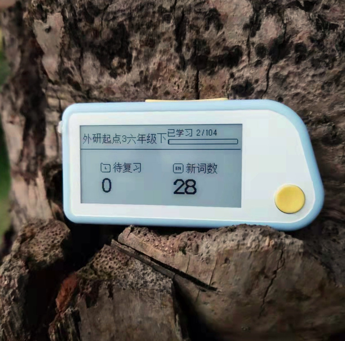 你知道电子水墨屏吗？这台喵喵机电子单词卡充电100天