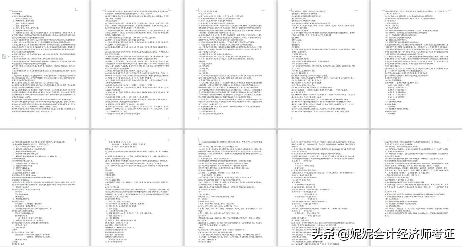 全网最详细初级会计考试内容！重点标注，轻松拿证