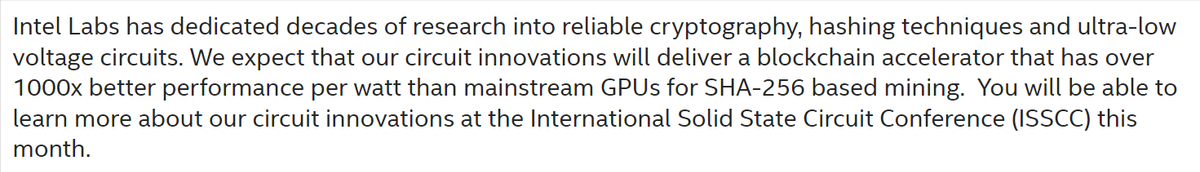 1000倍主流GPU性能！英特尔将发布区块链“挖矿”专用显卡
