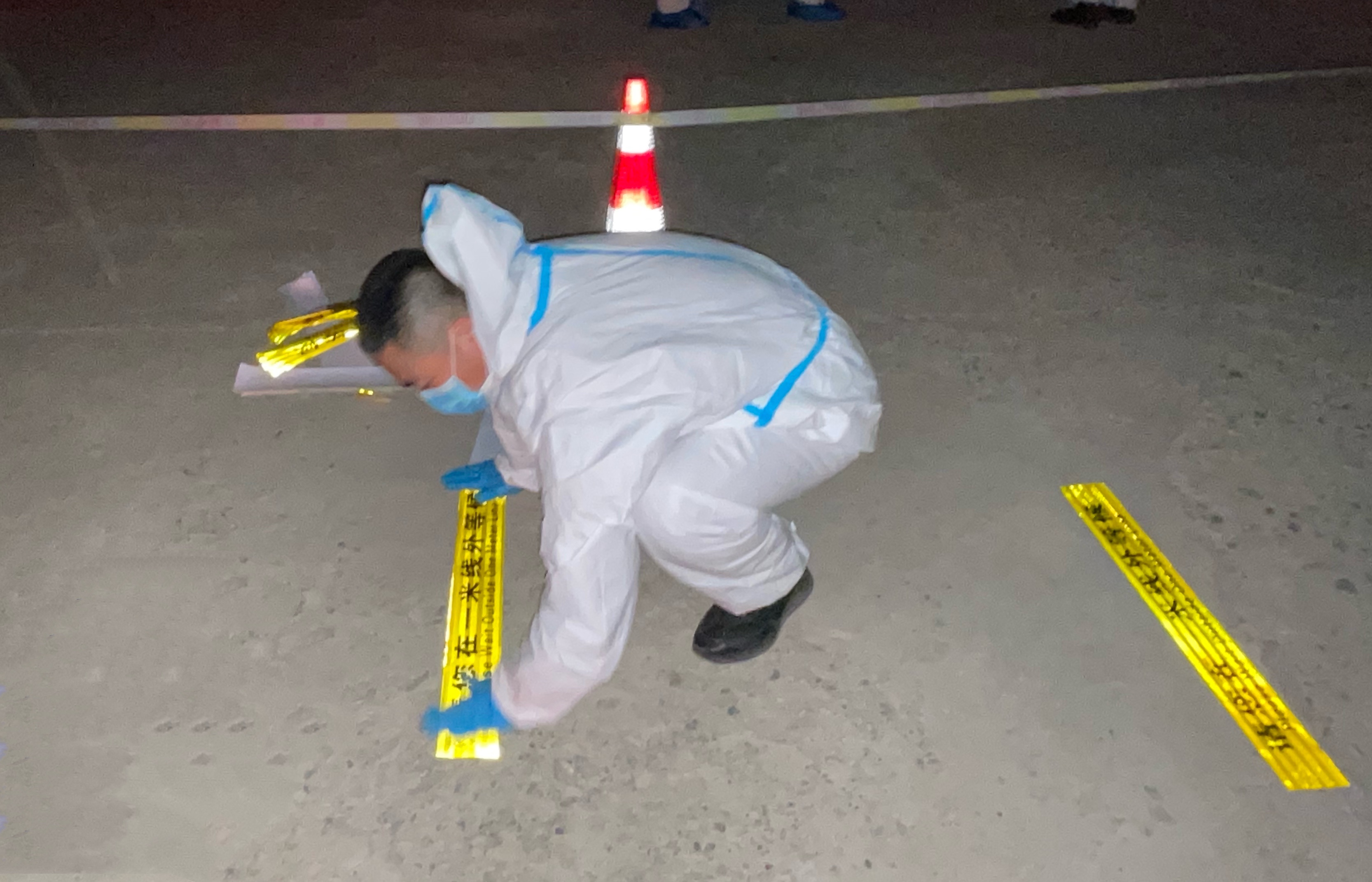 宏发社区核酸检测点工作有条不紊