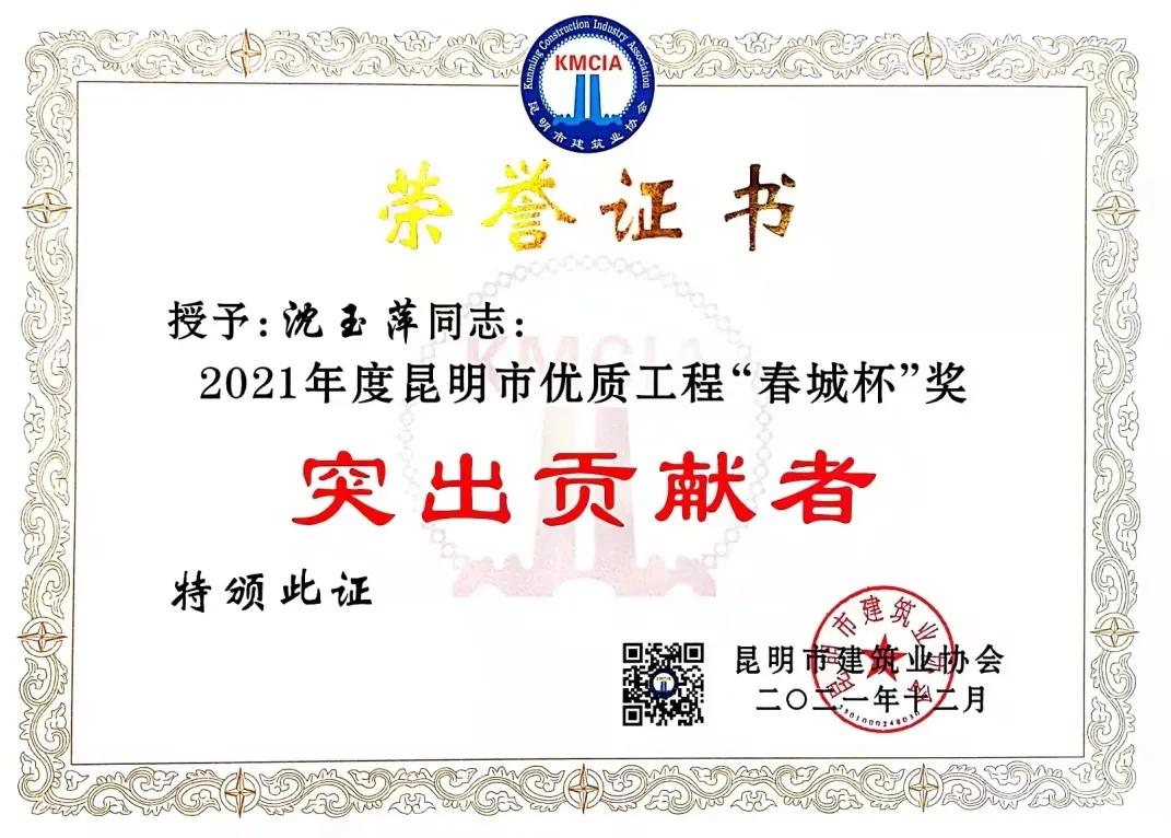 云南经贸外事职业学院获“春城杯”一等奖