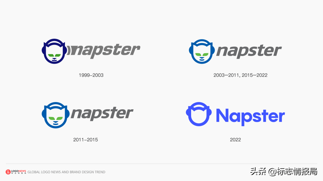 猫头没有脸！知名音乐平台 Napster 更换新LOGO