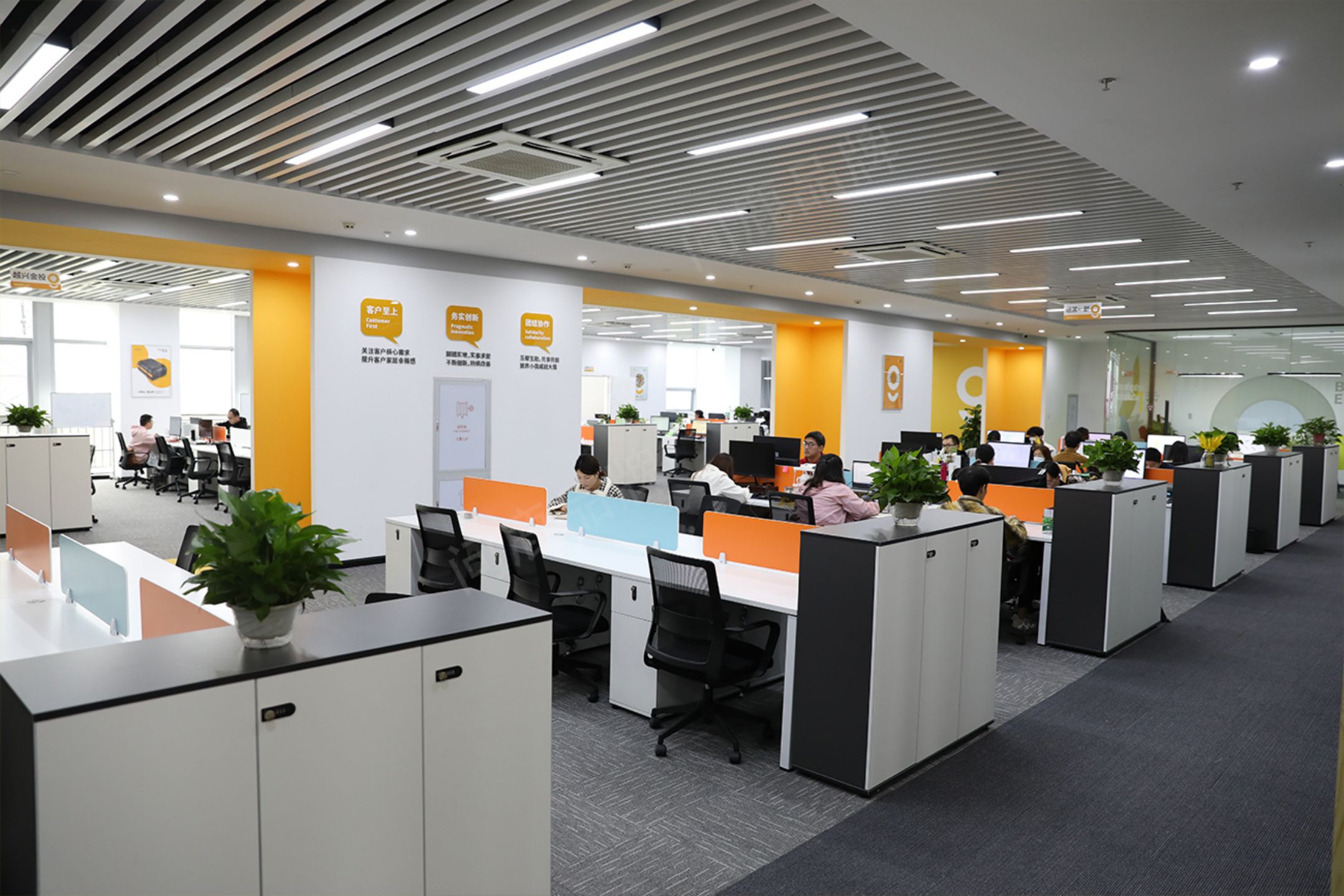 办公室环境导视设计应该怎么做？电商公司文化布置的重要性