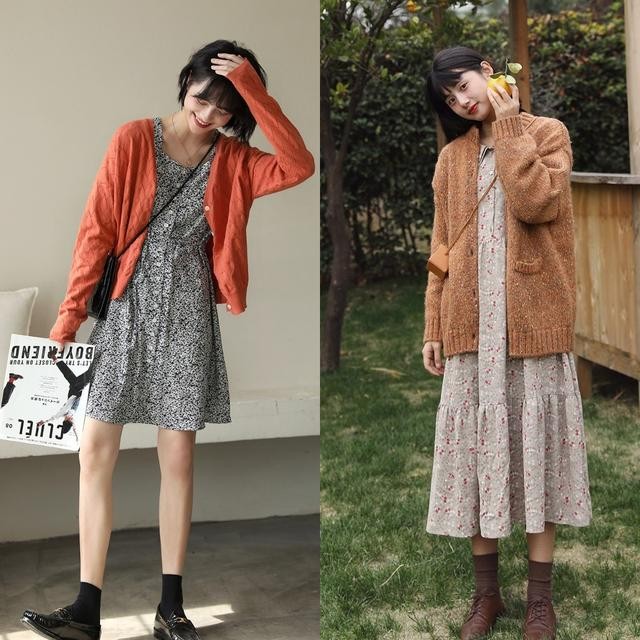 白色针织开衫内搭什么比较好看(这样搭配时髦减龄)