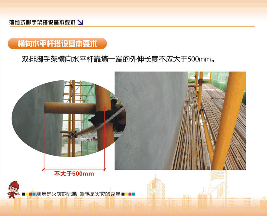 脚手架搭设的示例图解，看完没有学不会的