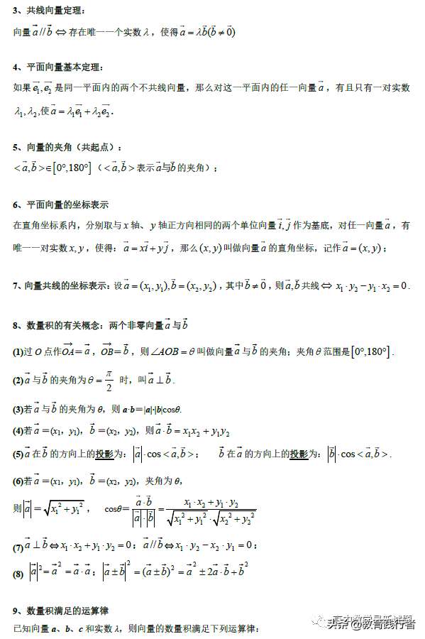 2022全国名校高中数学知识点归纳(新高考适用）