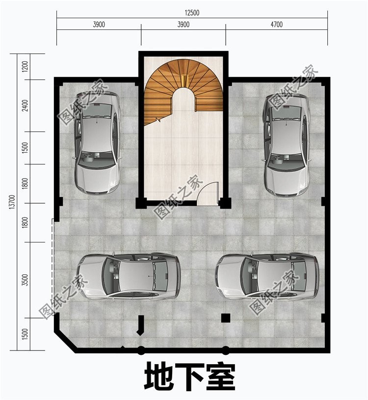 带地下室的别墅设计，符合农村生活需求，忍不住的想要住进去