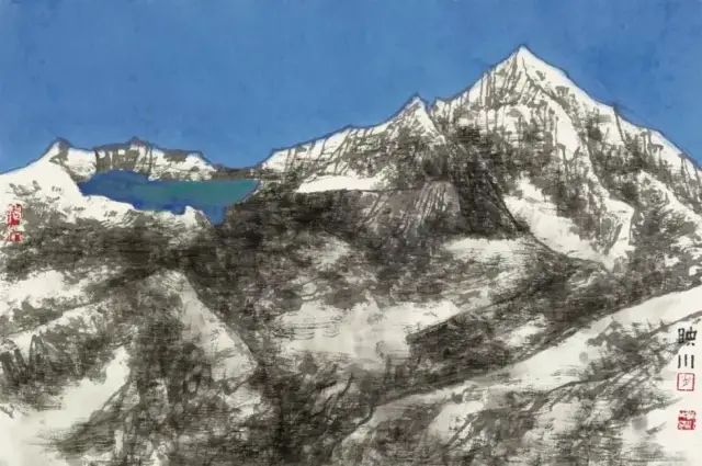 他的画激情迸发，境界博大