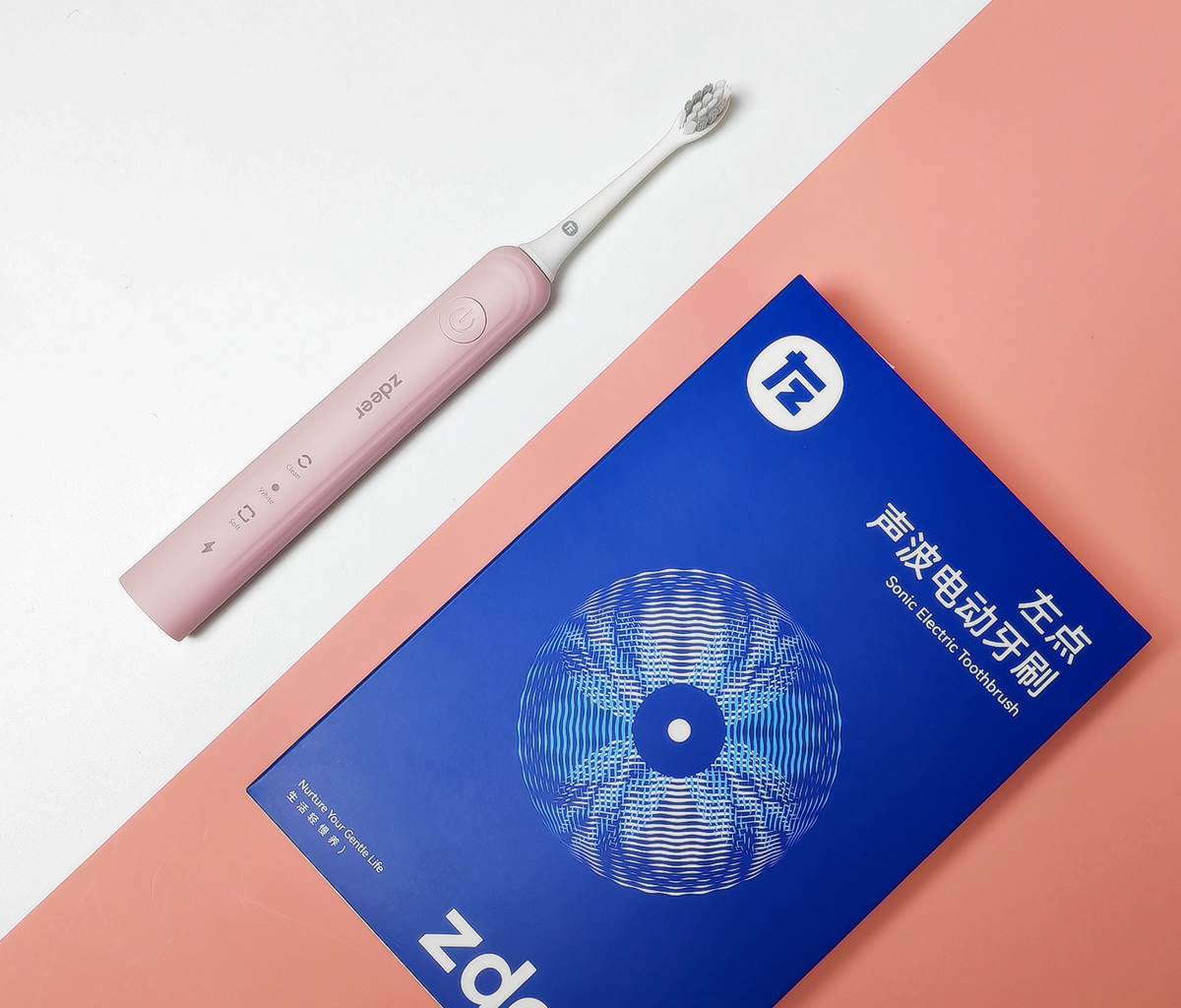 三档模式，90天续航轻音洁齿美白 左点声波电动牙刷S1使用简评