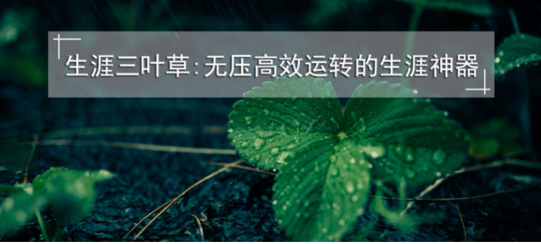 在职业方向上迷失，“职业三叶草”模型会告诉你答案