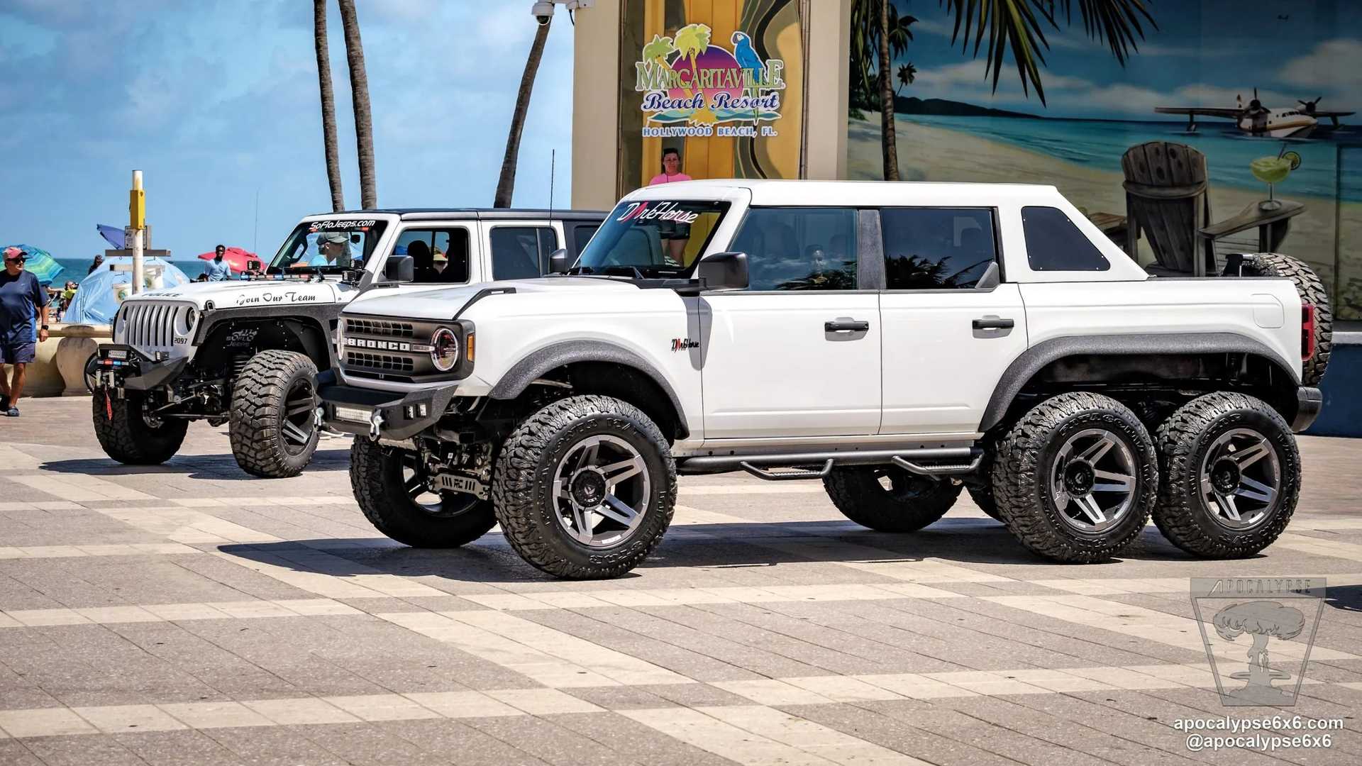福特bronco 6x6来了,6轮怪物级越野能力,堪比g63 amg 6x6