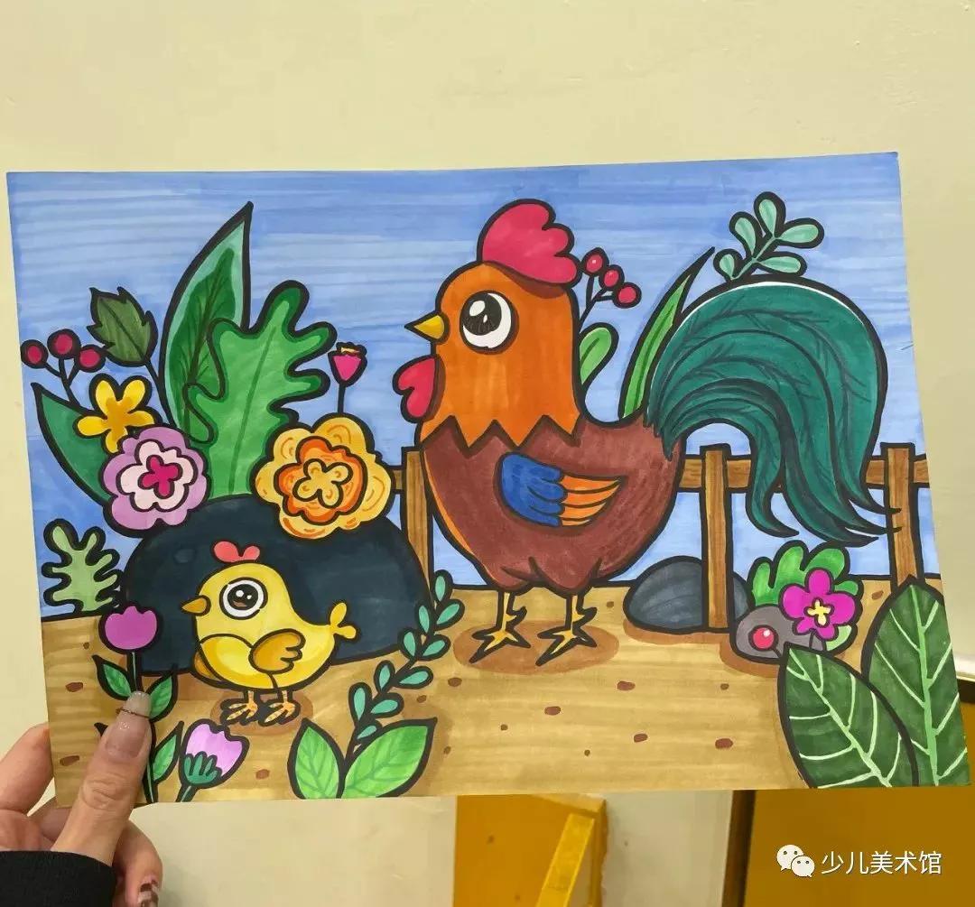 创意美术—太美了！超好看的40幅创意儿童画，张张精品，经典收藏