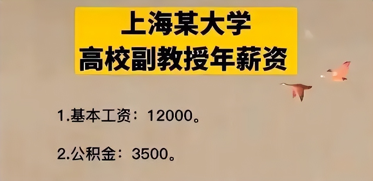 上海985副教授晒年薪，公积金堪比打工人月薪，现实就是这么残酷