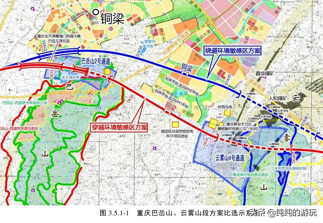 四川省计划新建成都至重庆市的中线高铁线路走向