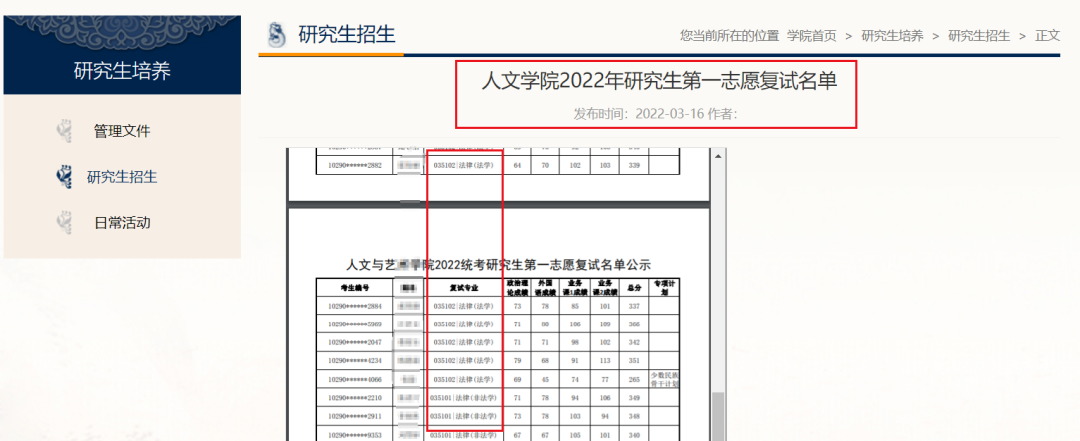 22考研第一志愿上线名单！43所院校已经公布