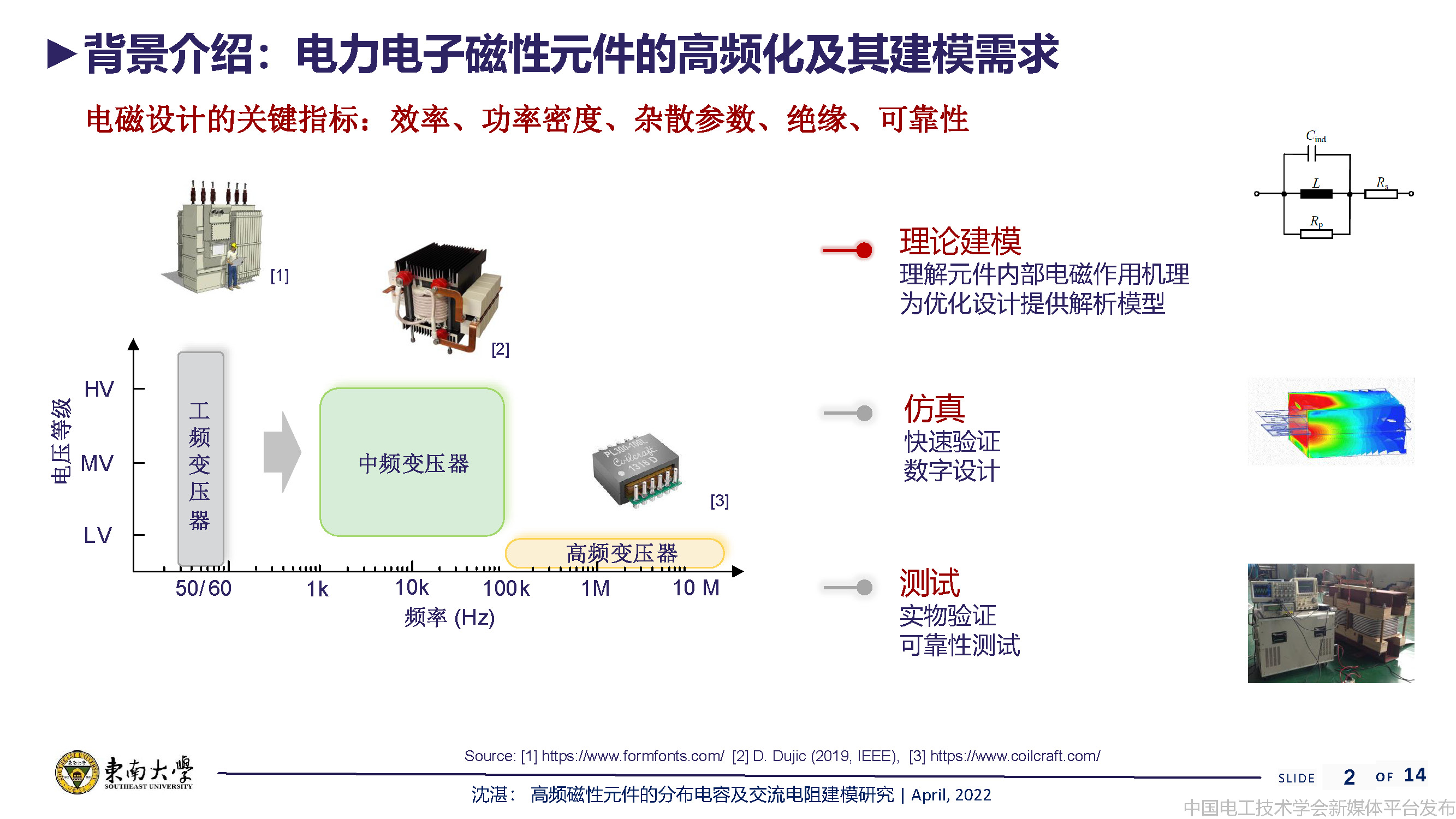 东南大学沈湛副研究员：高频磁性元件的分布电容及交流电阻建模