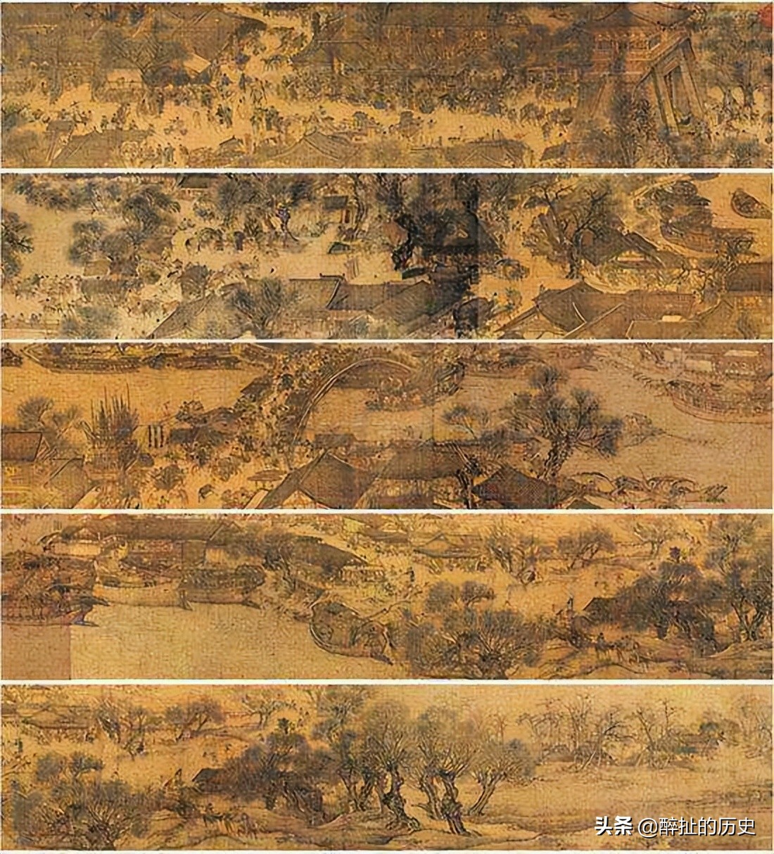原版《清明上河图》,收藏于北京故宫博物院虽然有很多版本,但是最为