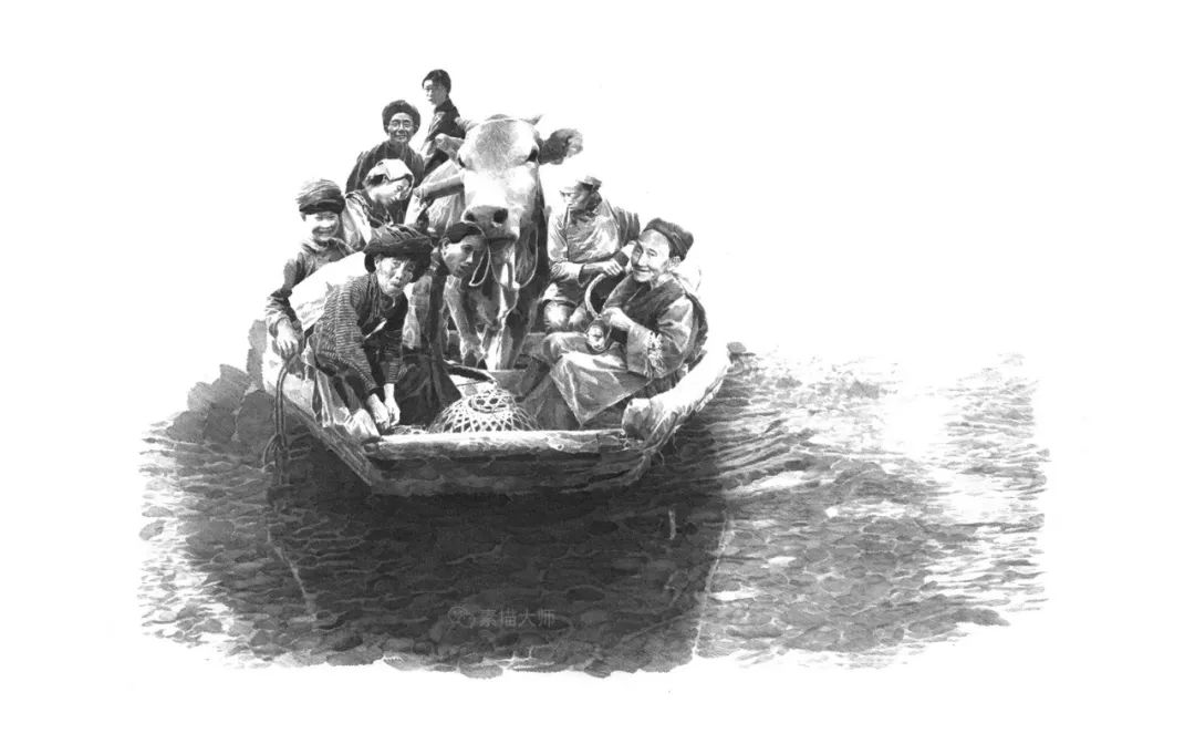 当代著名画家李晨,《边城》高清插画!| 情感与绘画语境的结合