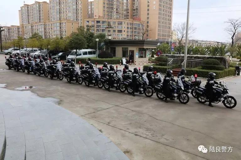 云南曲靖:陆良公安骑警“新名片”正式亮相