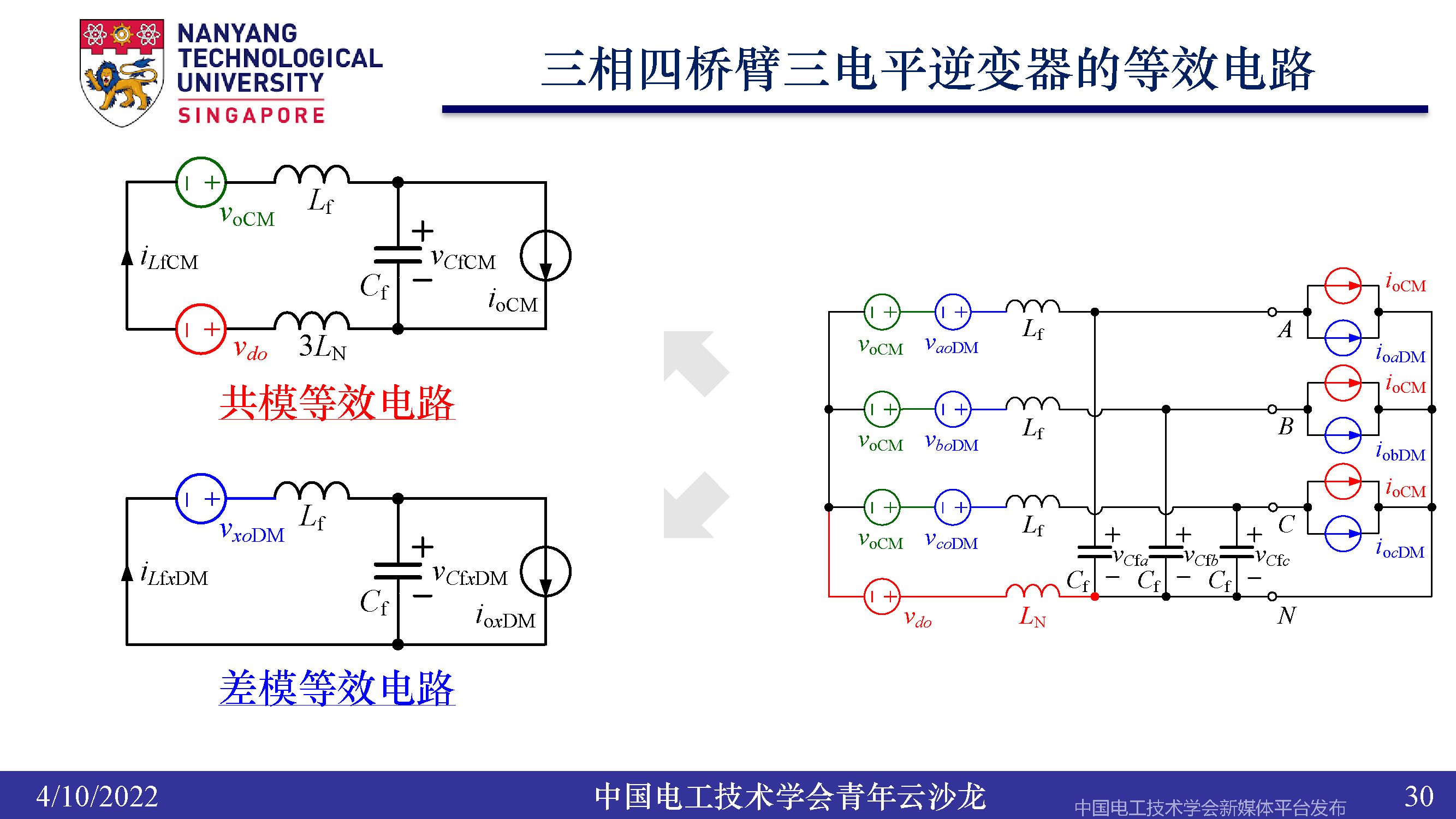 南洋理工张力：三电平逆变器的小型化、轻量化和无电解电容化技术