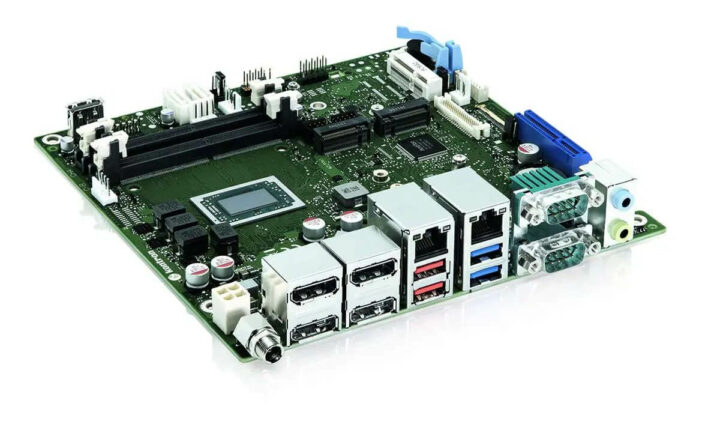 控创D3723-R，采用了mini-ITX外形的AMD Ryzen Embedded R2000主板
