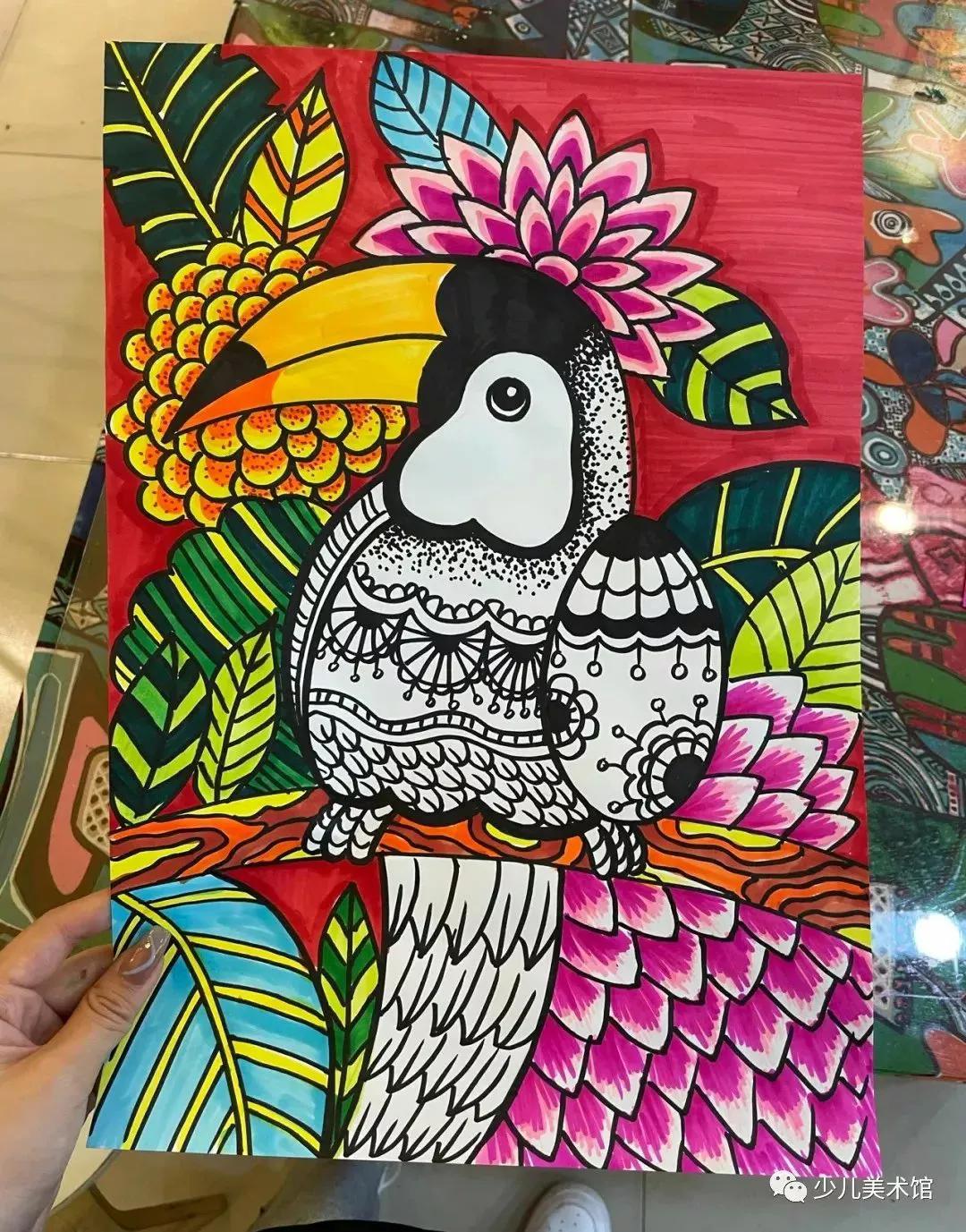 创意美术—太美了！超好看的40幅创意儿童画，张张精品，经典收藏