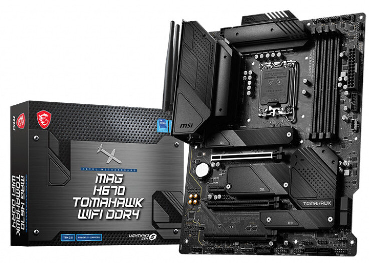 微星推出 MAG H670 Tomahawk 主板：支持 DDR4 内存