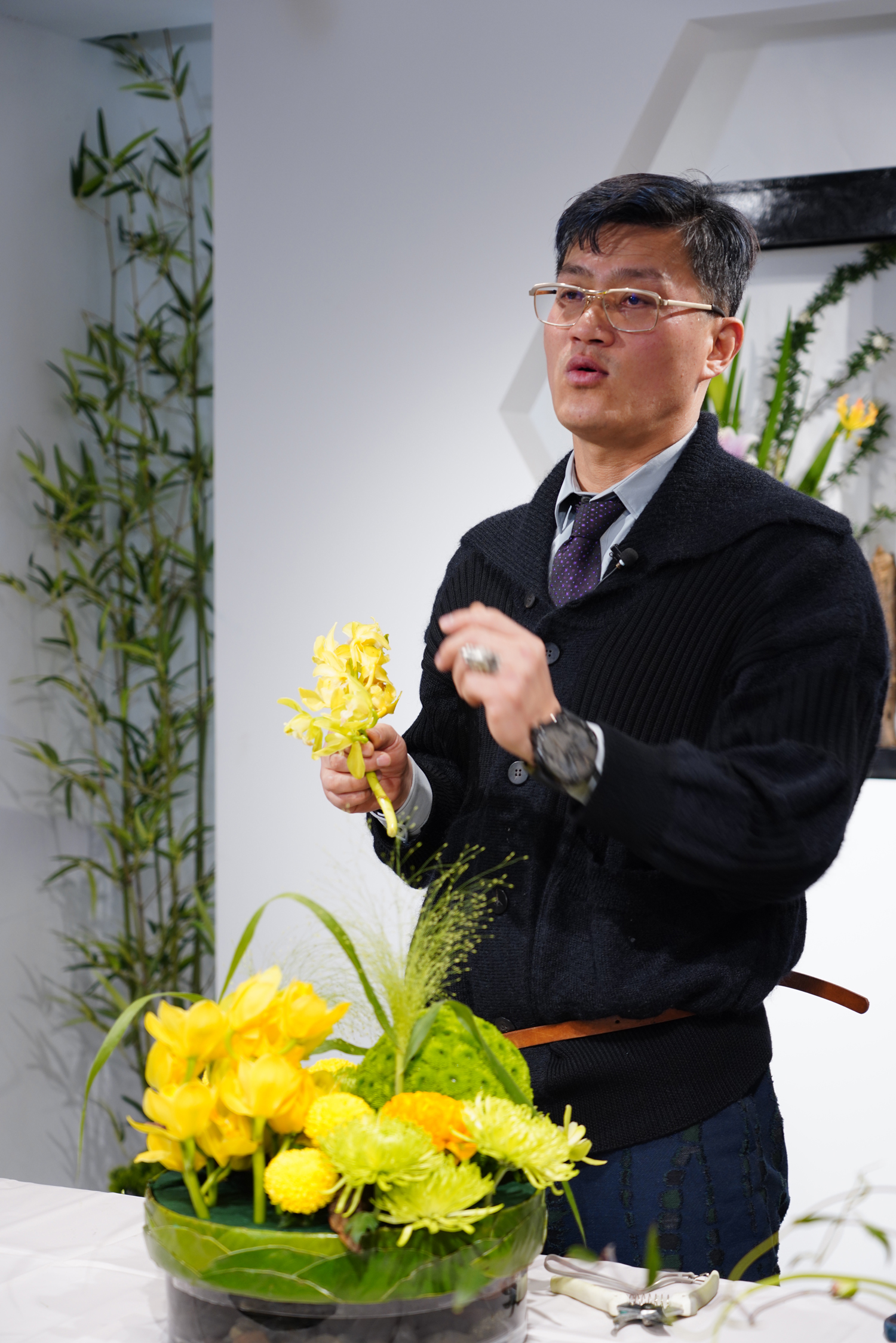 2000人的“课堂”——海派插花大师王志东亲授技艺