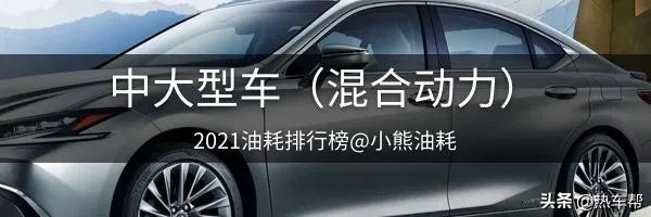 2021年中国汽车油耗排行榜之-轿车篇