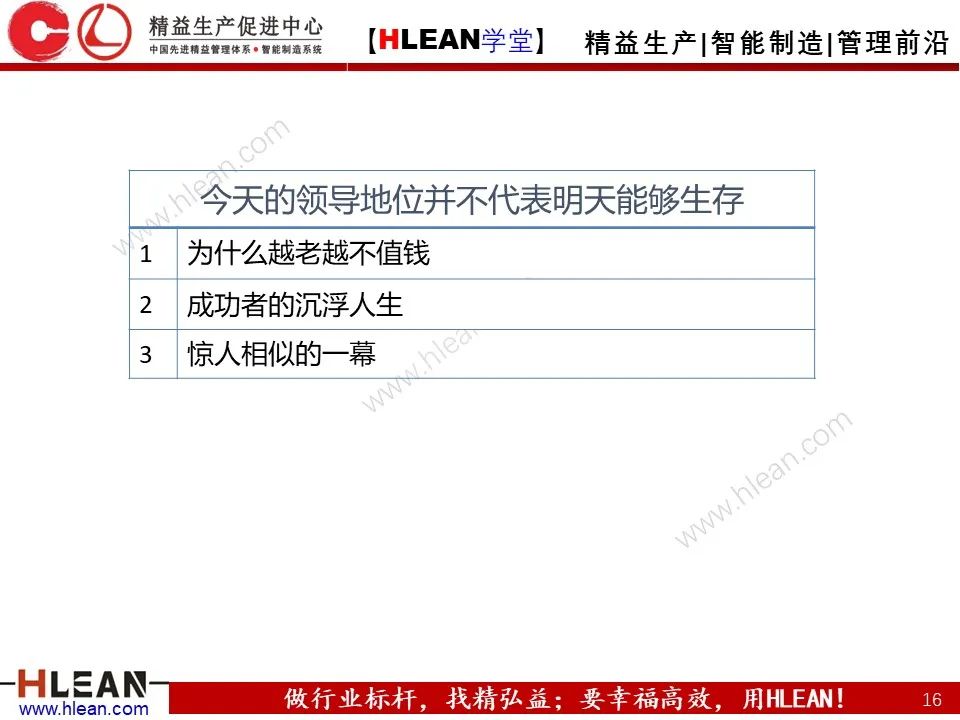 「精益學堂」總經理領導力提升 如何從優秀到卓越（上篇）