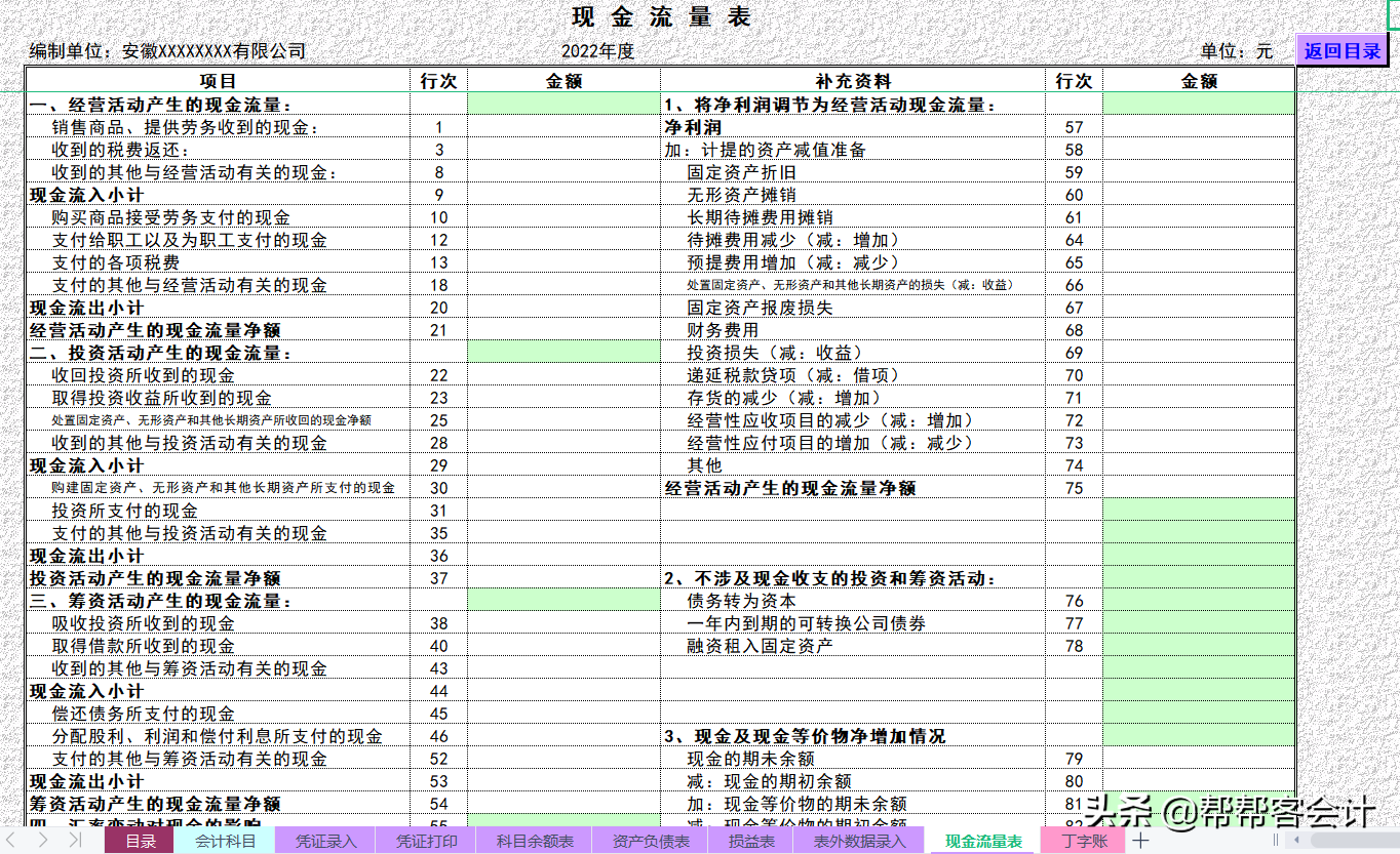 全套财务账Excel模板（超实用），企业内部培训资料