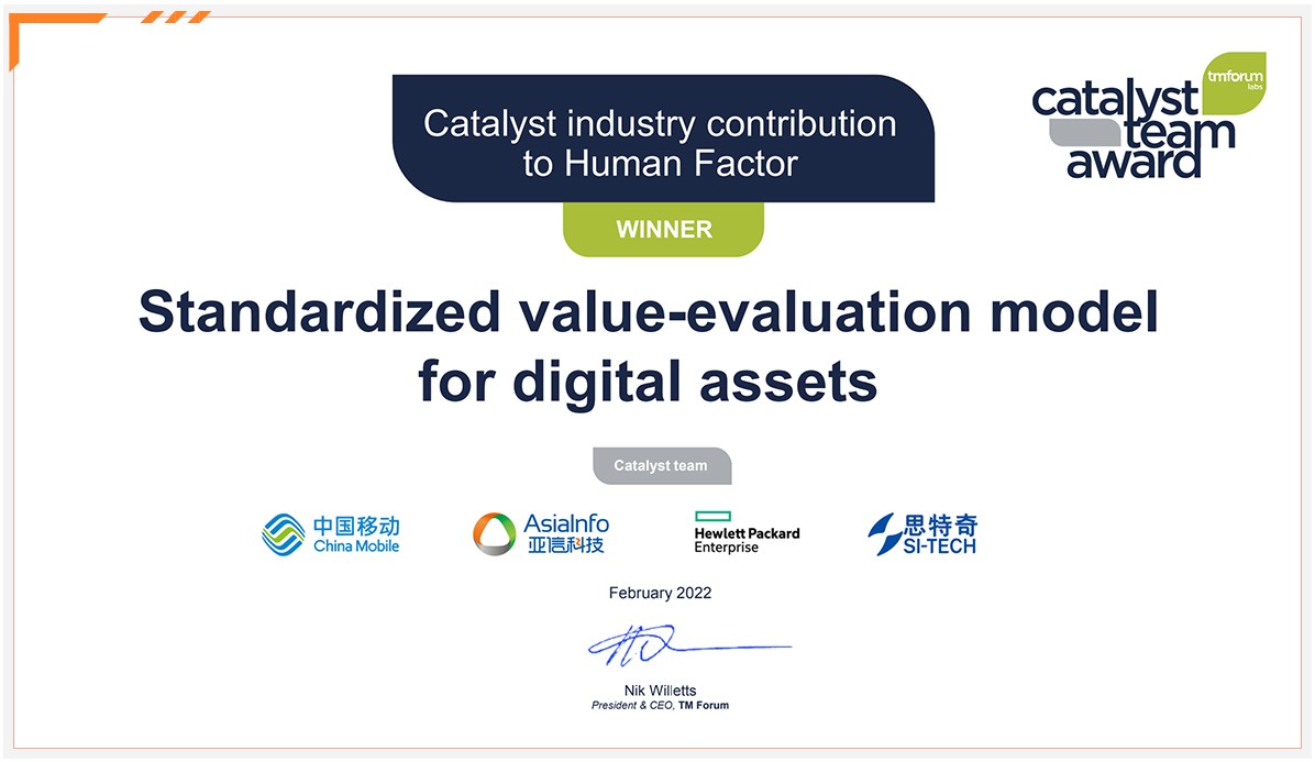 亞信科技聯合行業伙伴榮獲“TMF 2021年度行業杰出貢獻獎”