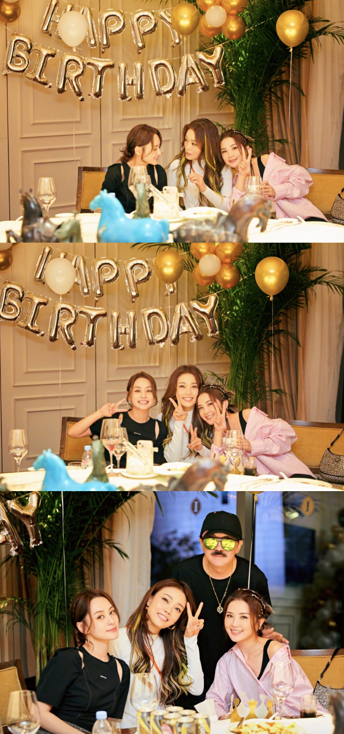 Twins霍汶希为42岁容祖儿庆生，相拥献吻姐妹情深，陈妍希送祝福