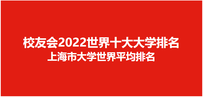中国最有名的大学（校友会2022世界十大大学排名上海市大学世界排名）