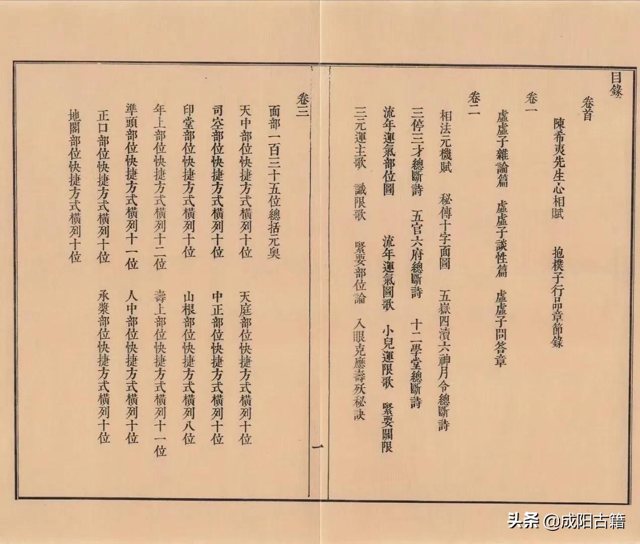 《相理衡真》4册十卷全，340页，内容经典，与麻衣相法同拔头筹