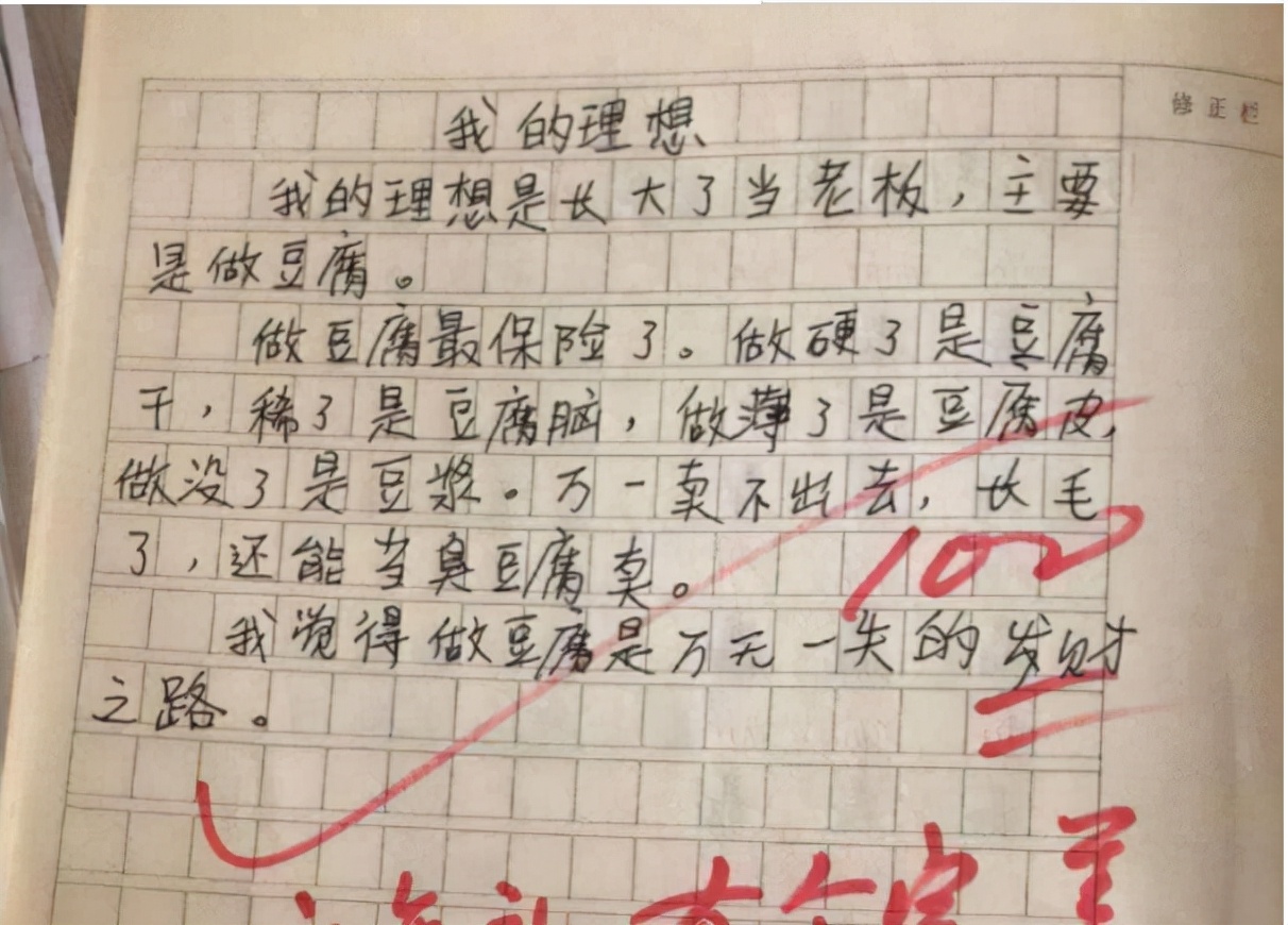 “老师的头发像蒲公英，风一吹就没了”，小学生爆笑作文引热议