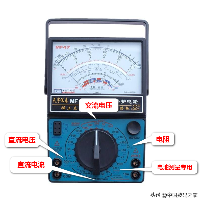 指针万用表小科普，基本功能和使用方法