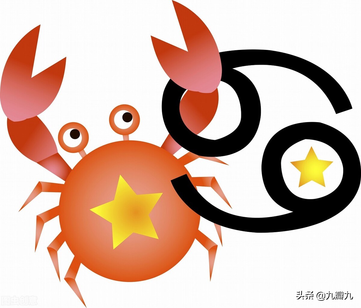 巨蟹座的守护星是月亮,所以他们亦如月亮一样,有着情绪上的频繁变动.