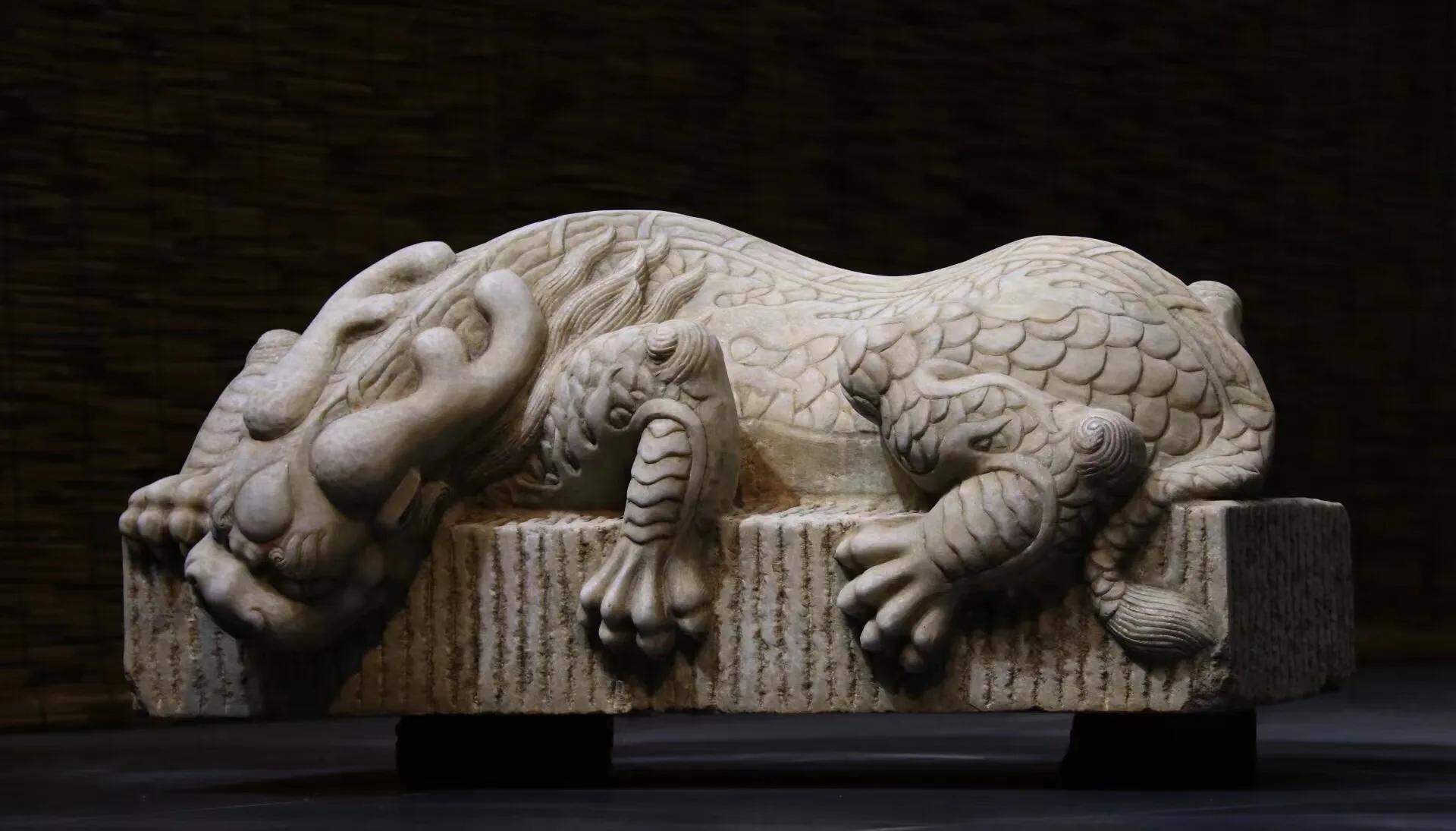 吸水兽 瑞兽 汉白玉