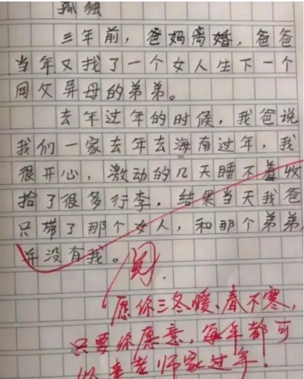小学生满分作文《孤独》，全篇没有一字提到它，字里行间都是它