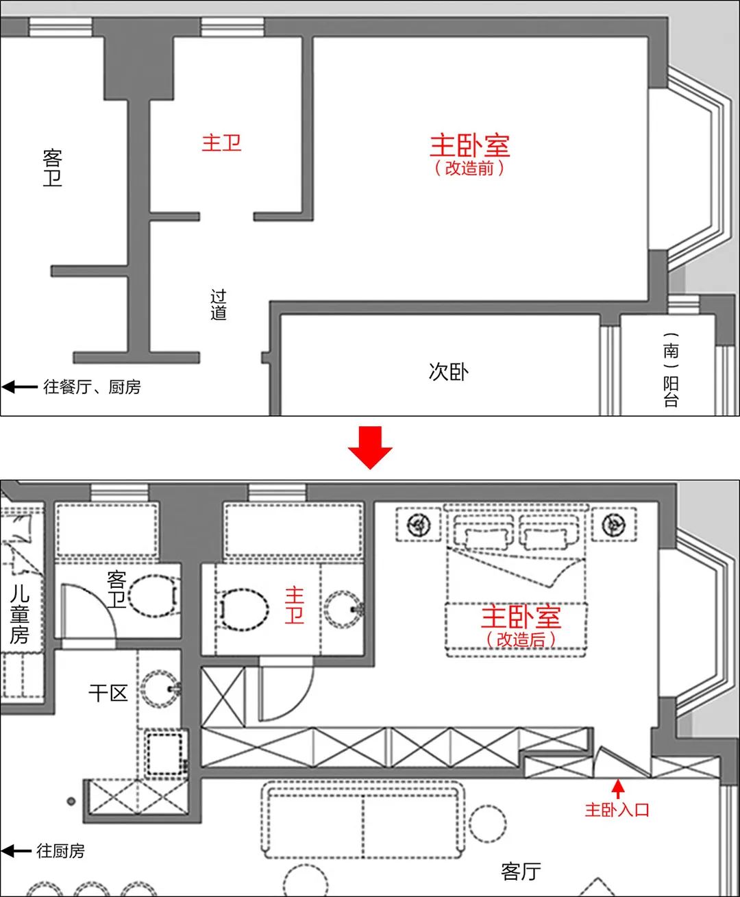 爆改南京133㎡，把墙拆光布局全换！客厅豁然开朗，太赞