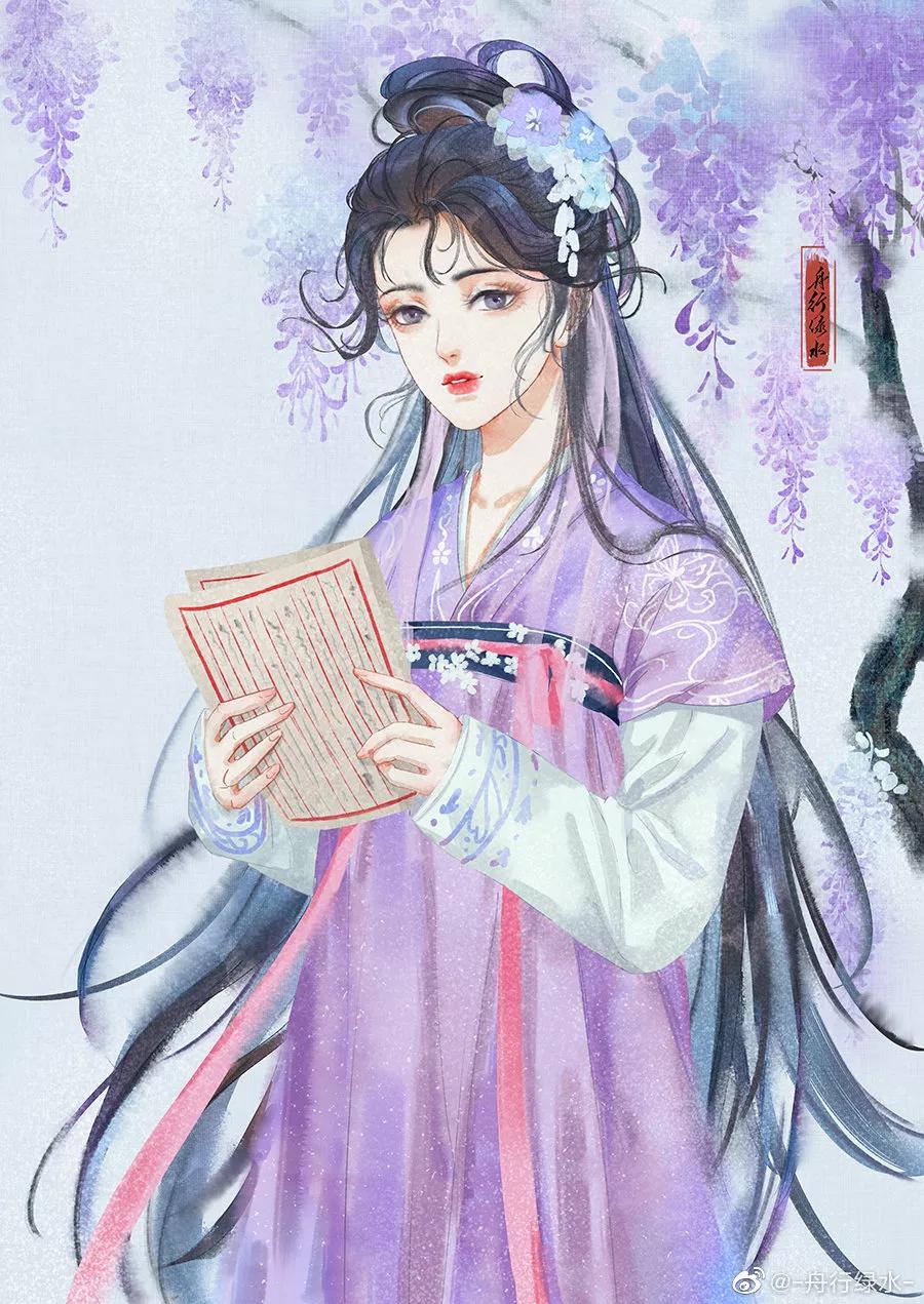 20220507插画壁纸古风小解解图片欣赏
