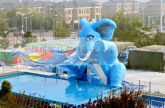 水炮飛人這款設備是移動水上樂園中的人氣產(chǎn)品